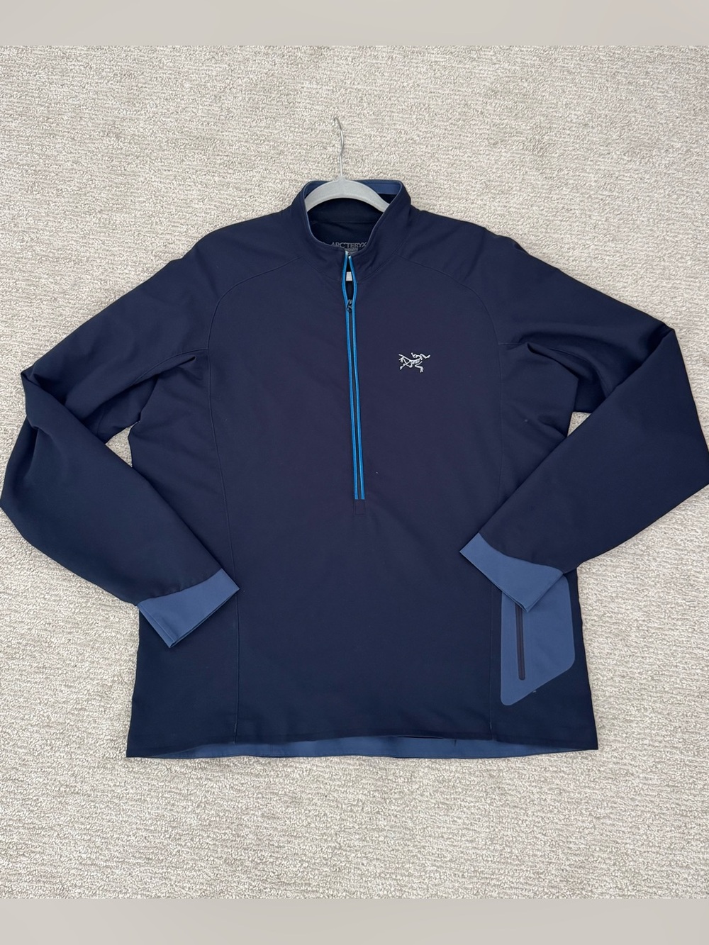 ARC'TERYX Half-Zip Navy Pullover / Softshell Jacket Shirt Men's Size Large